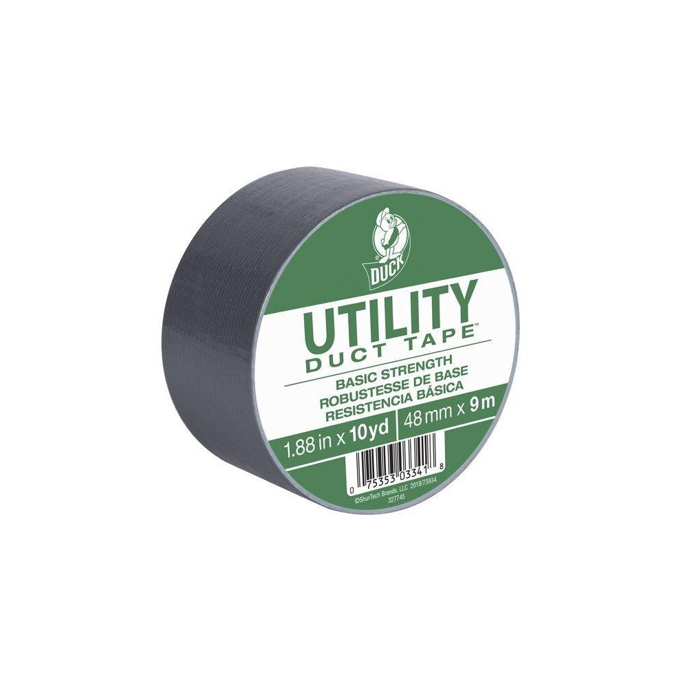 Duck Brand 1.88 In X 10 Yd Silver Utility Duct Tape 075353319246