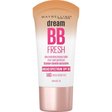 Maybelline Dream Fresh Skin Hydrating BB Cream 8-i-1 Skin Perfecting Beauty Balm Med Bredspektrum Spf 30 Sheer Tint Tckning Oljefri Deep 1 Fl Oz