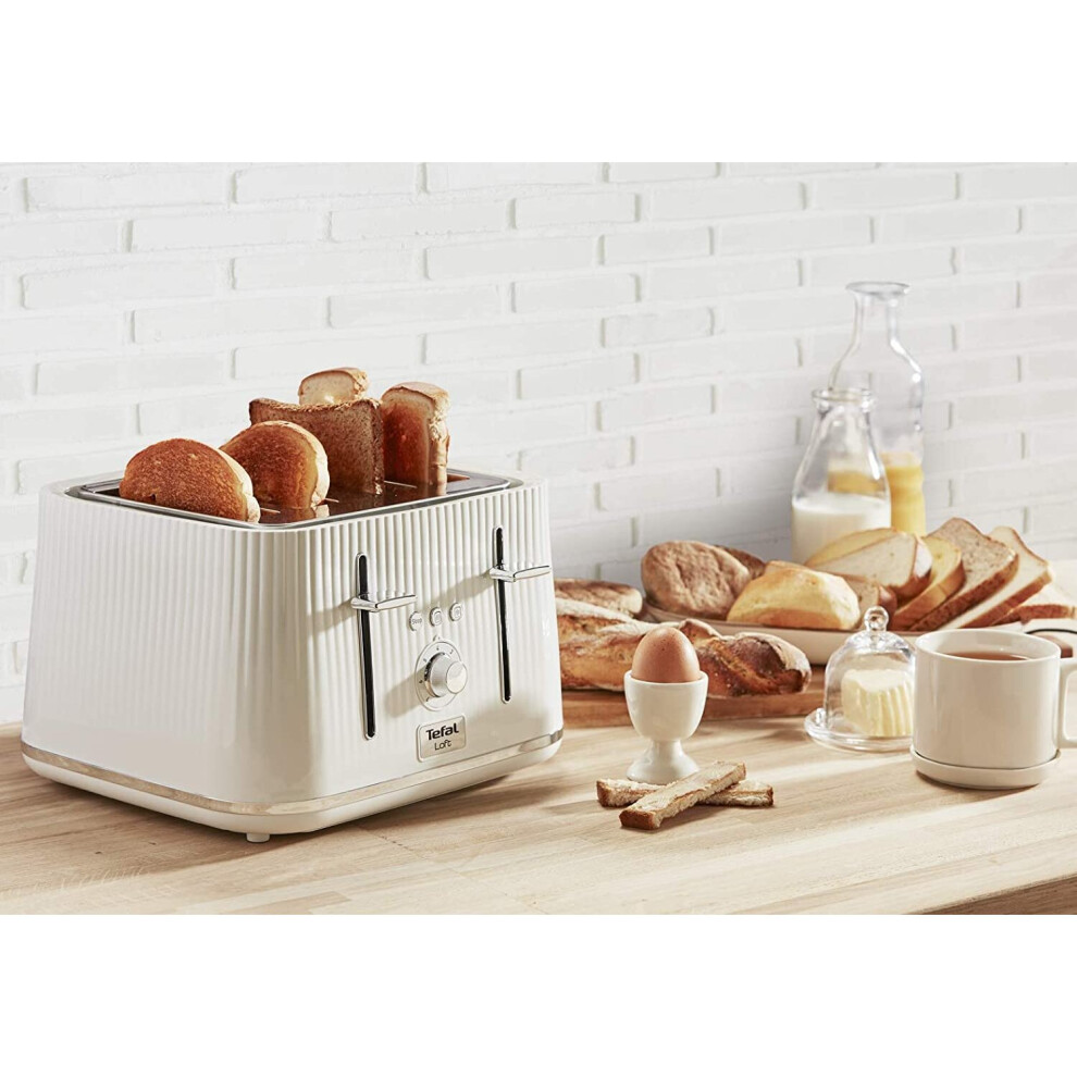 tefal-loft-tt760140-4-slot-toaster-white-slice--plastic--1700-w---uk-stock