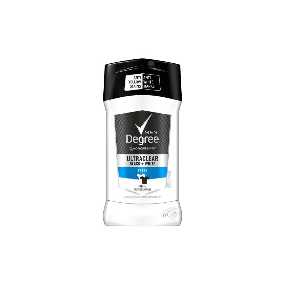 Degree Black/White Men + Fresh Antiperspirant Deodorant, 2.7 Oz