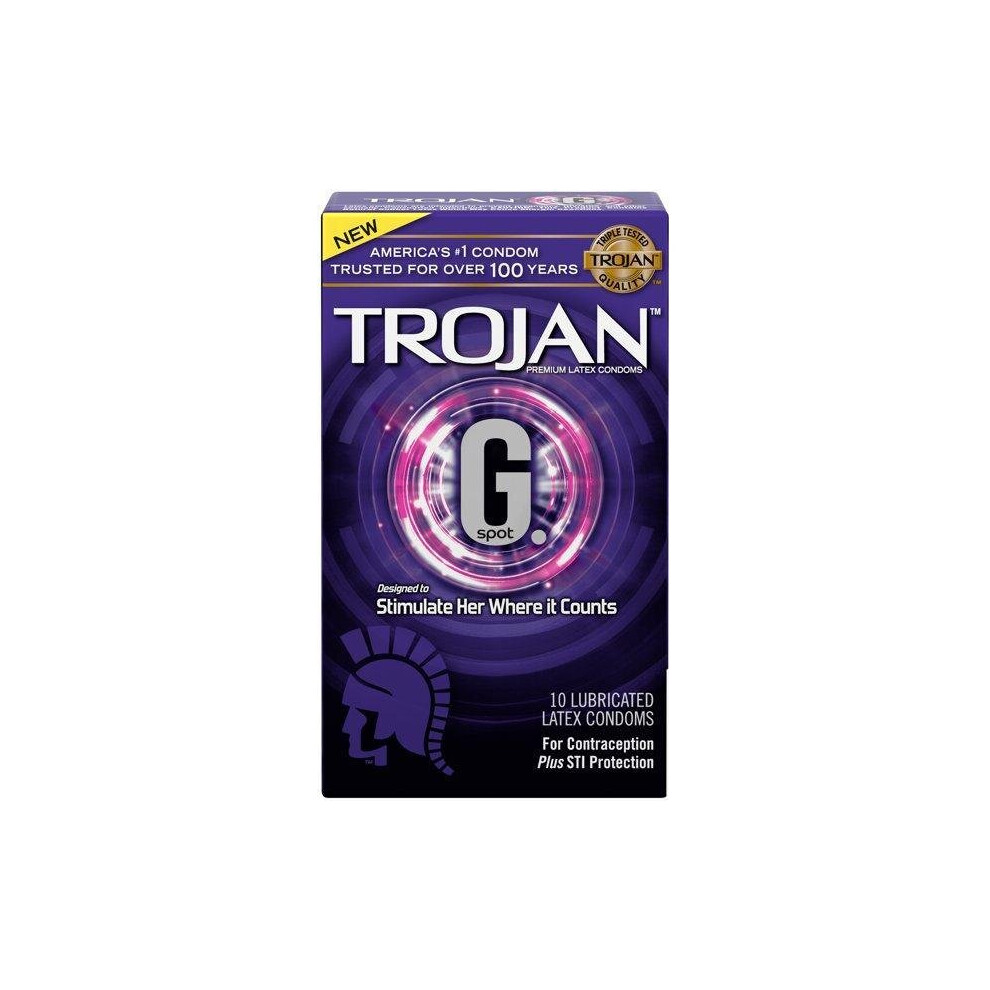 Trojan G. Spot Premium Lubricated Condoms - 10 count