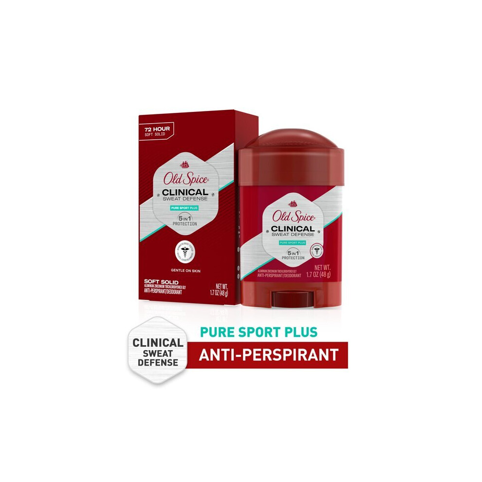 Old Spice Dp Ssld Sd Pure Sport Plus Deodorant 1.7 Oz.