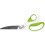 Westcott Carbo Titanium Scissors, 9", Bent, for Craft, White/Green, 1-Count 1
