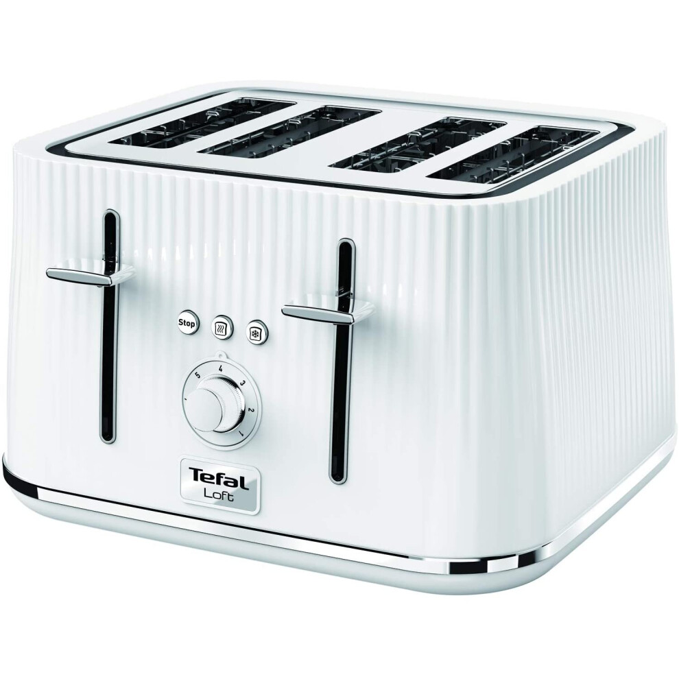tefal-loft-tt760140-4-slot-toaster-white-slice--plastic--1700-w---uk-stock