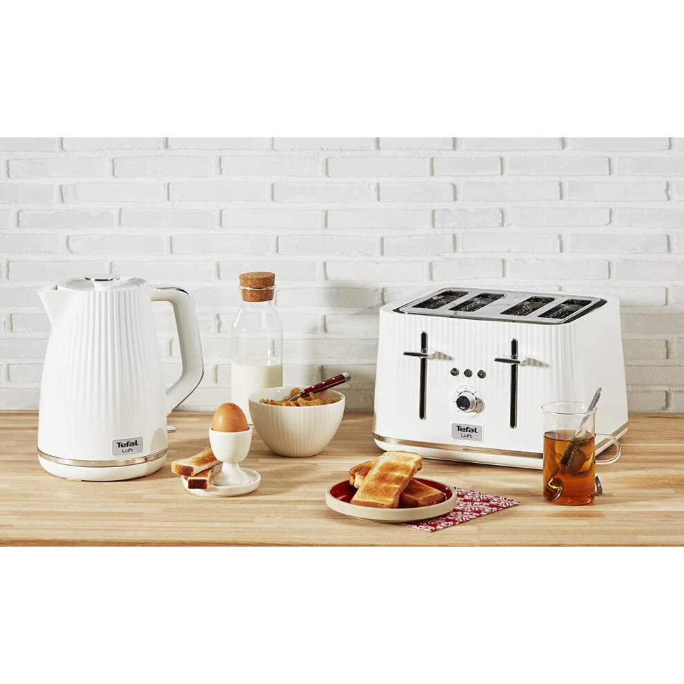tefal-loft-tt760140-4-slot-toaster-white-slice--plastic--1700-w---uk-stock