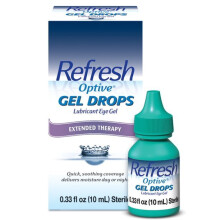 Refresh Optive Gel Drops Lubricant Eye Gel Preserved Tears, 0.33 fl oz (10 mL)