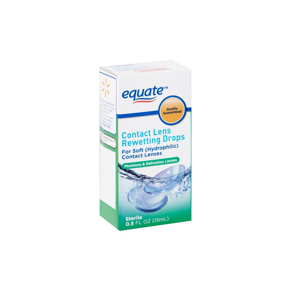 Equate Contact Lens Rewetting Drops, 0.5 Fl Oz