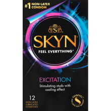 SKYN Excitation, Non-Latex Lubricated Condom, 12 Count