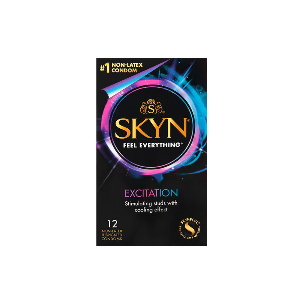 Skyn Excitation, Non-Latex Lubricated Condom, 12 Count