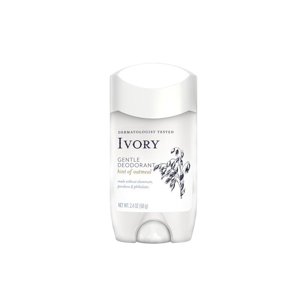 Ivory Gentle Aluminum Free Deodorant Hint Of Oatmeal, 2.4 Oz