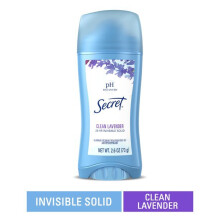 Secret Invisible Solid Antitranspirant und Deodorant fr Frauen, sauberer Lavendelduft, 2,6 oz