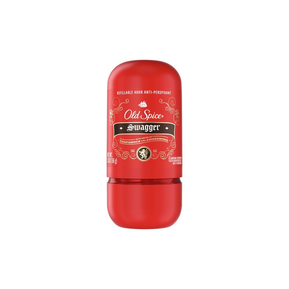 Old Spice Refillable Antiperspirant & Deodorant, Swagger, 2 oz