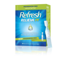 Refresh Relieva PF Preservative-Free Eye Drops, 30 Count - Advanced Hydration with HydroCell Technology for Dry, Irritated Eyes