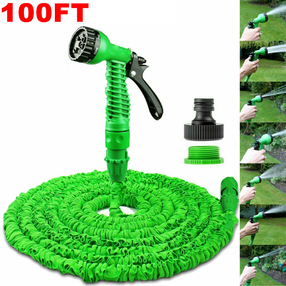 10M Heavy Duty Expandable Garden & Carwash Magic Hose Pipe Spray Gun