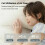 (White) Portable Bladeless Cooling Fan Neck Fan Hands-Free 6