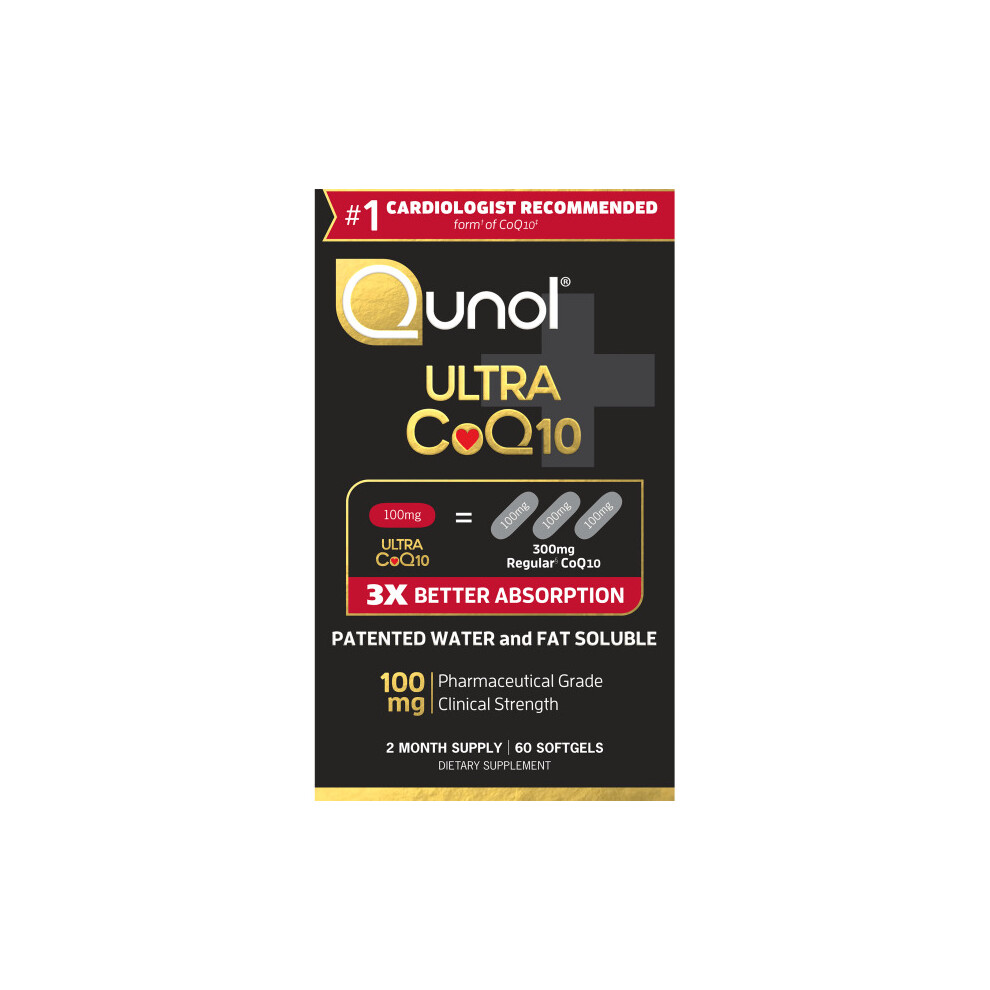 Qunol Ultra Coq10 Softgels, 100 Mg, 60 Ct