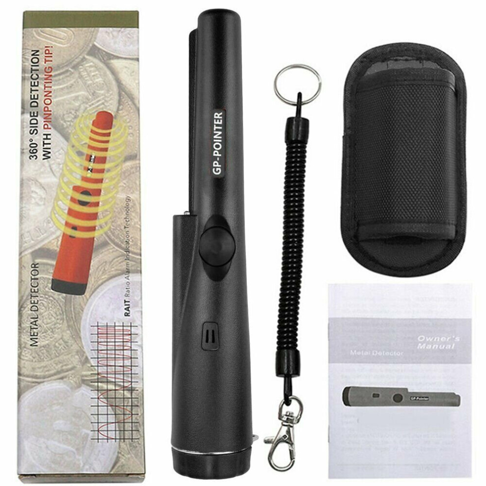 (Black) Pinpointer Pin Pointer Probe Finder Metal Detector