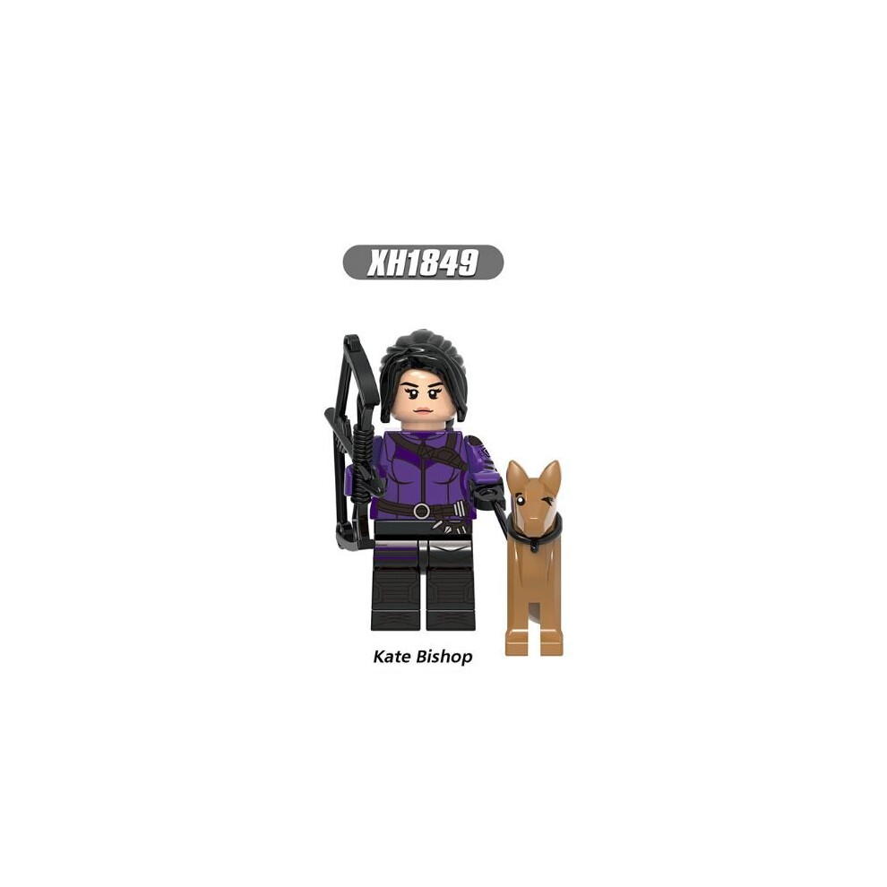 (Kate Bishop) Hawkeye Superhero Minifigure Hawkeye Kingpin Yelena Block Figure Fit Lego Toy Collection