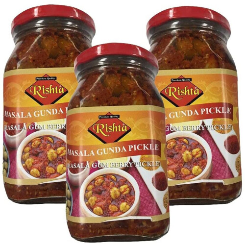 (Pack of 3) Rishta Masala Gunda Pickkle 400g