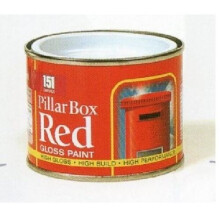 Pillar Box RED High Gloss Paint 180ml Non Drip For Metal Wood Concrete