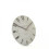 Thomas Kent Mulberry Mantel Clock Silver Cloud 6" Diameter 1