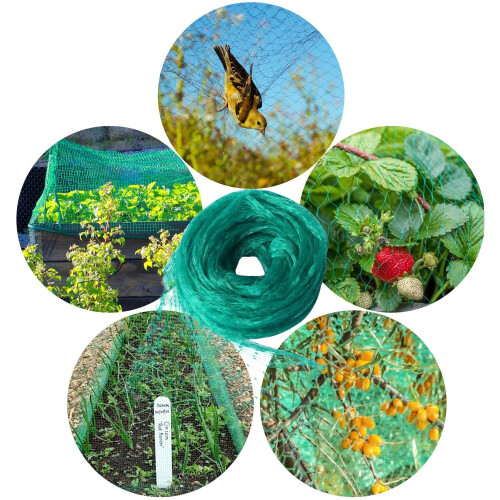 Green Garden Netting, 4M x 10M Grass Seed Netting, AntiBird Netting on