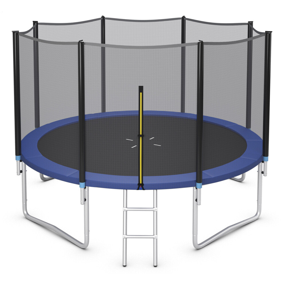 12 FT Outdoor Trampoline W/ Safety Closure Net Wear-Resistant Jumping Mat