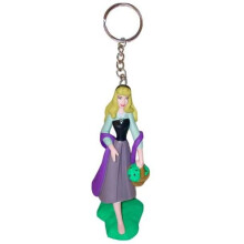 Sleeping Beauty Aurora Briar Rose Key Ring Keychain Ornament Pvc