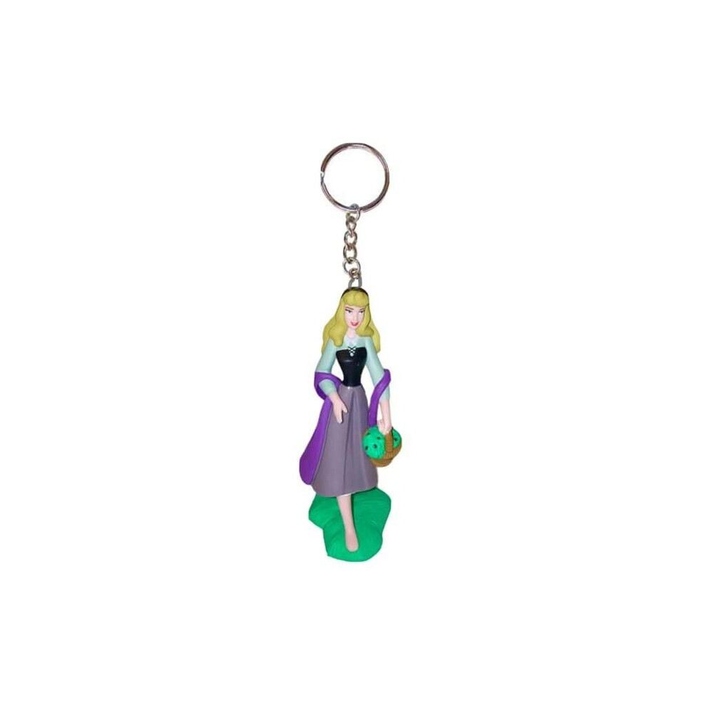 Sleeping Beauty Aurora Briar Rose Key Ring Keychain Ornament Pvc