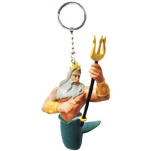 King Triton PVC Key Ring Keychain Figure Figurine Ornament Charm