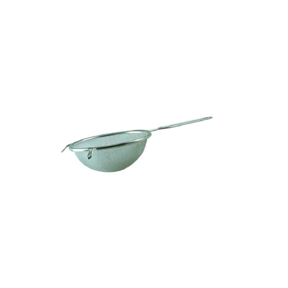 Strainer Tin 14cm Kitchen Handle Gadget Utensils Sieve Leaf Cooking Icing T