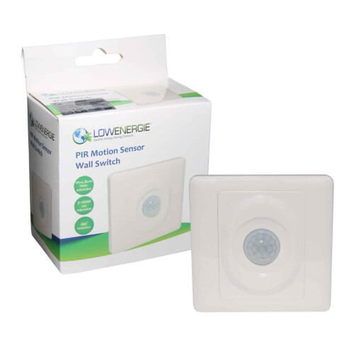 Lowenergie (No Neutral 200w Light Switch Wall) Occupancy Sensor PIR Motion Light Switch Ceiling Recessed Wall Long Short Range