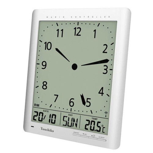 Radio Control Large LCD  Digital Analog  Style Wall Clock 1