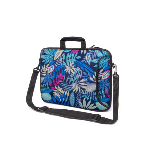 (Blue Forest) 17" Inch Tablet Laptop Notebook Handle Strap Bag