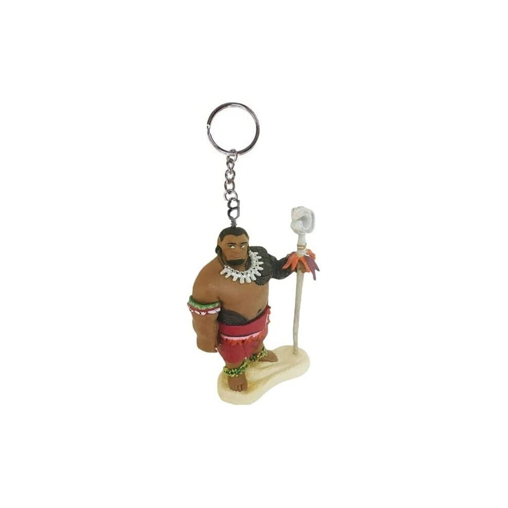 Moana Dad Father Chief Tui Key Ring Keychain PVC Figure Fathers Day