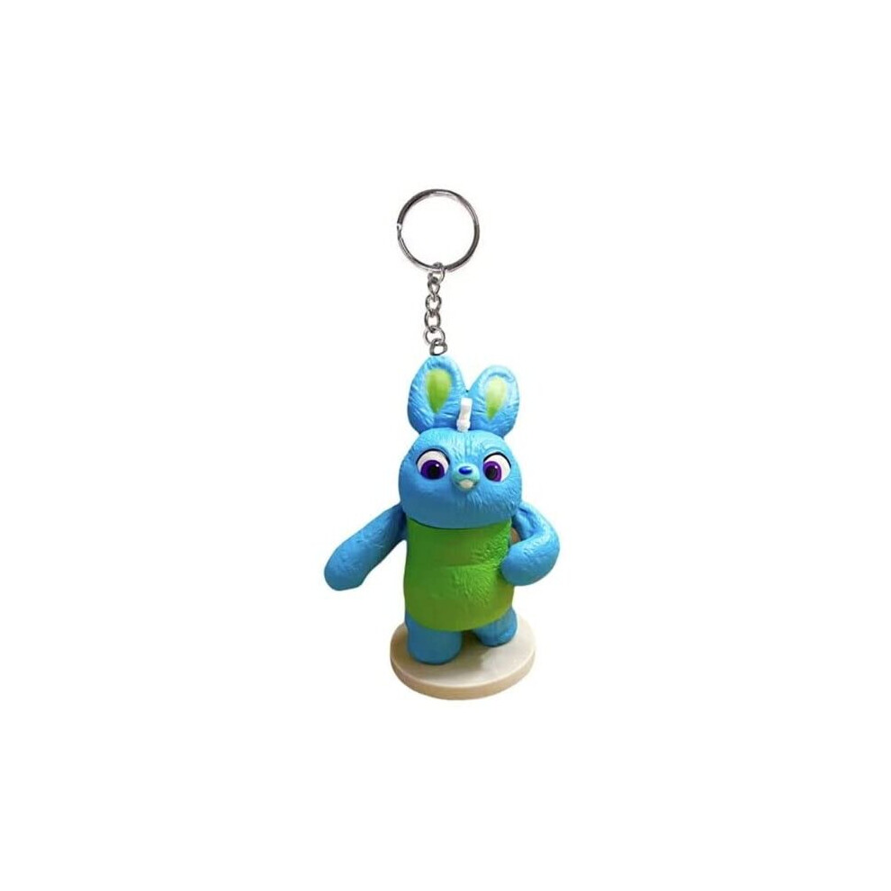 Disney Toy Story 4 Bunny Key Ring Keychain Pvc Figure Figurine Ornament Charm Blue