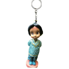 Princess Jasmine 3" Toddler Baby Animator PVC Key Ring Keychain Figure