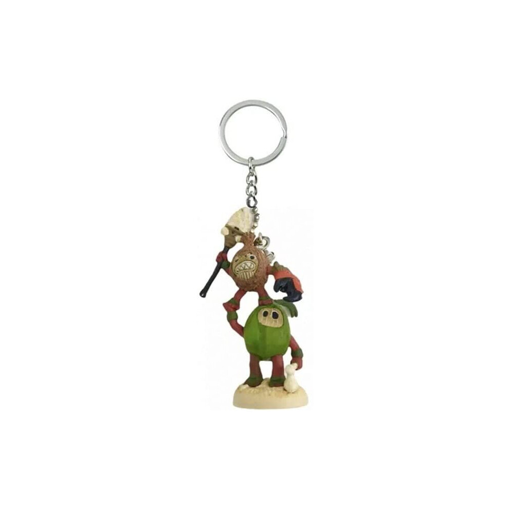 Disney Kakamora Coconut Pirates Key Ring Keychain Pvc Figure Ornament Multicoloured