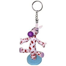 Tigger in Polka Dots PVC Key Ring Keychain Figure Figurine 3" POOH