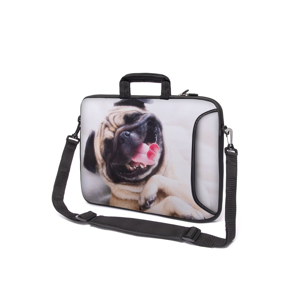 (Happy Mops) 17" Inch Tablet Laptop Notebook Handle Strap Bag Multicoloured 5056543416087