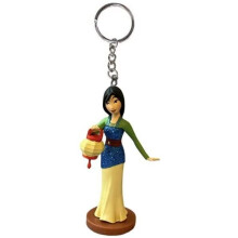 Mulan Princess Lantern PVC Key Ring Keychain Figure Figurine Charm