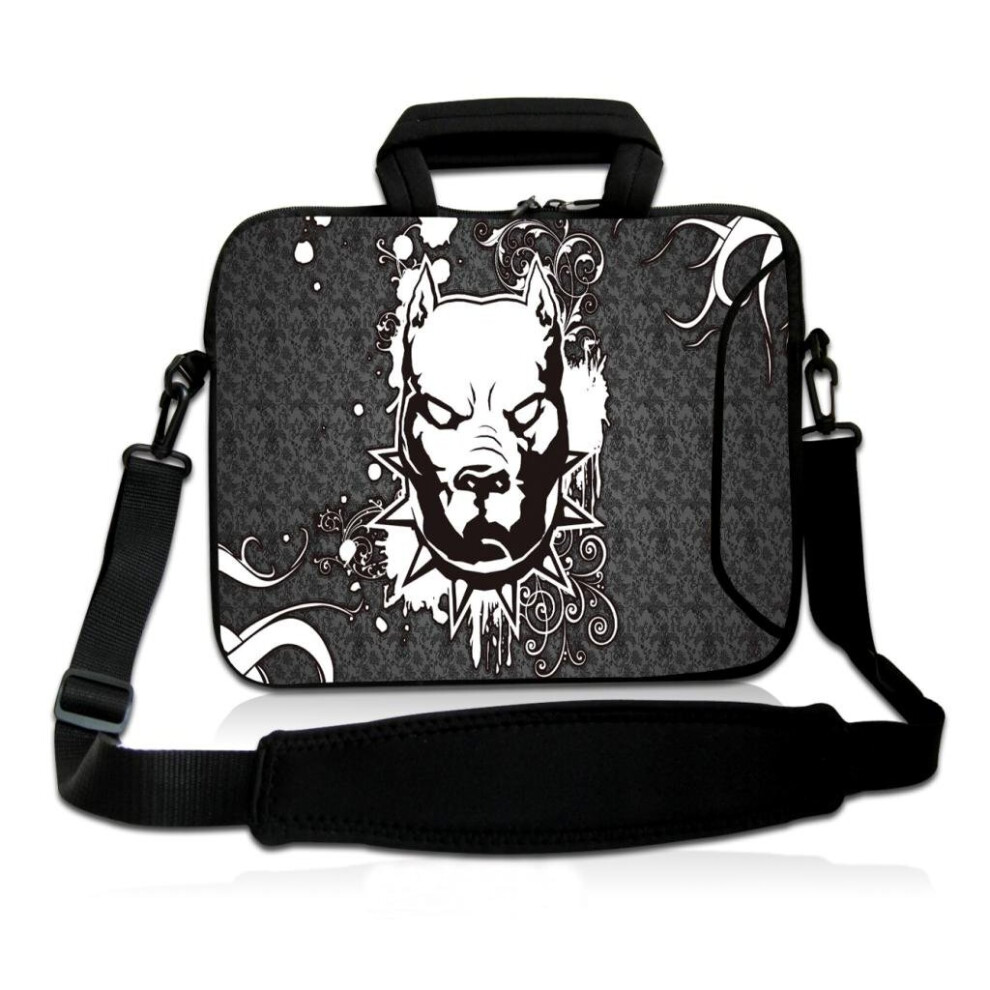 (Pitbull) 17" Inch Tablet Laptop Notebook Handle Strap Bag Multicoloured 5056543416278