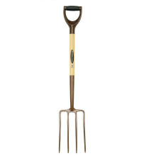 Digging Fork Carbon Steel Garden Lawn & Soil Planting Gardening Tool