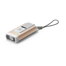 (gold) LED Lenser K6R SAFETY torch with alarm - 400 lumen - USB charge - flashlight