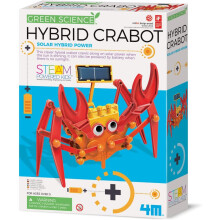 4M 403448 Green Science Hybrid Crabot-Solar Power Crawling Crab Kit-for Kids Ages 5+, Multi Coloured