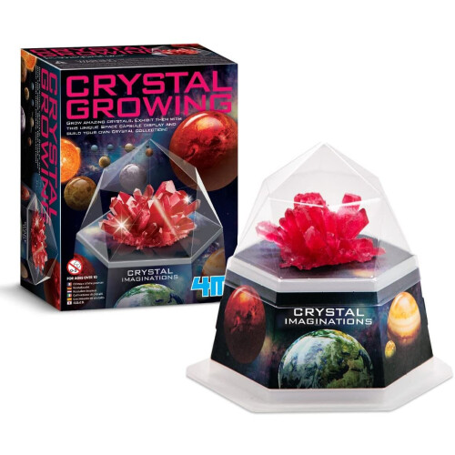4M 403929 Imaginations Crystal Growing Kit-Red, Multi Coloured 2