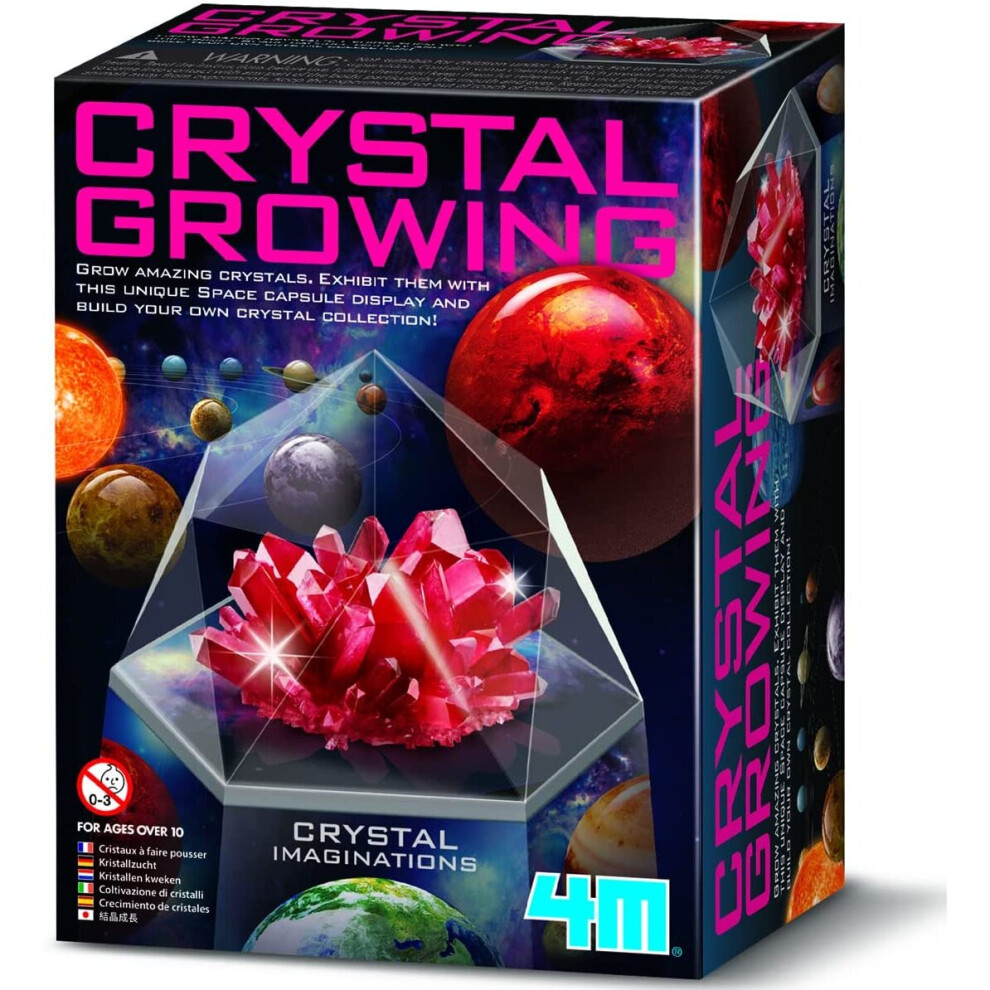 Photos - Creativity Set / Science Kit 4M 403929 Imaginations Crystal Growing Kit-Red, Multi Coloured 