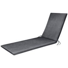 (Grey) Alan Symonds Outdoor Water Resistant Foam Filled Sun Lounger Pad