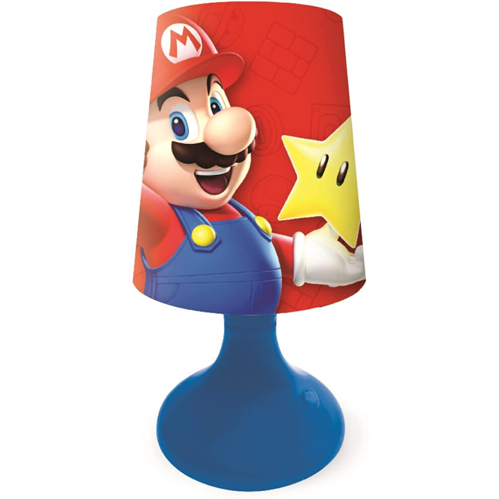Lexibook Mlt10ni Cordless Mini Bedside Lamp And Nightlight Nintendo- Blue