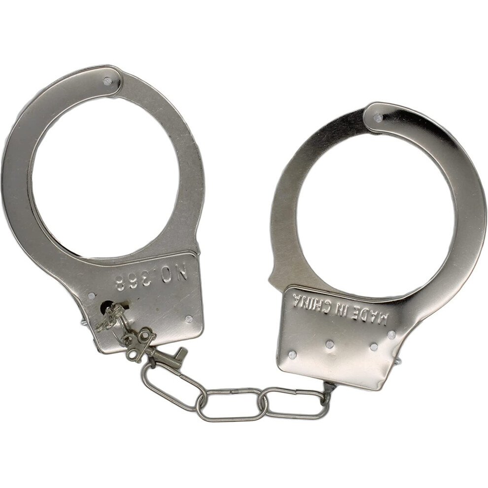 Fancy Dress Metal Handcuffs Ideal for Fancy Dress and Police Dress Up